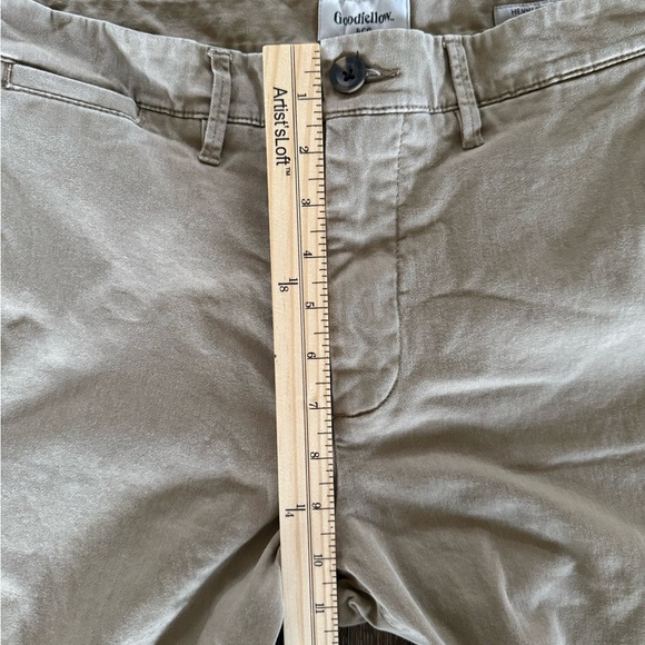 Goodfellow Men's Hennepin Athletic Fit Chino Khaki Tan Pants Size 34 - Picture 8 of 10